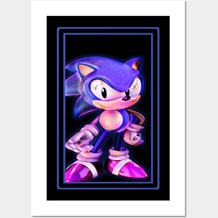 Sonic blue Posters and Art